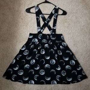 Hot Topic | Moon Suspender Skirt